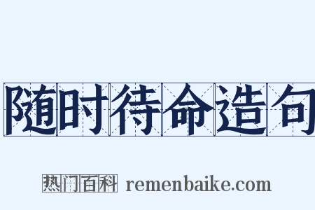 随时待命造句是什么意思的图片